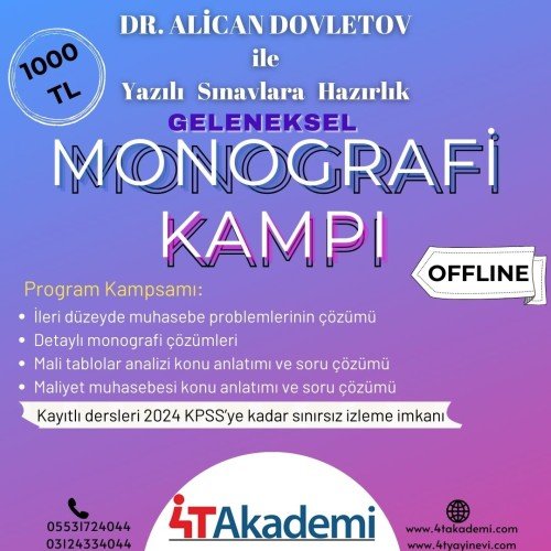 MONOGRAFİ KAMPI 2024 OFFLINE